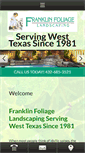 Mobile Screenshot of franklinfoliage.com